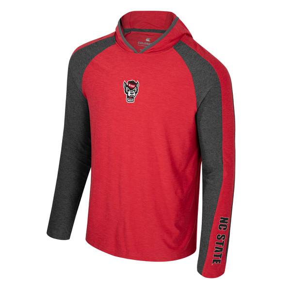 Red/Grey Adult Hooded Windshirt - W